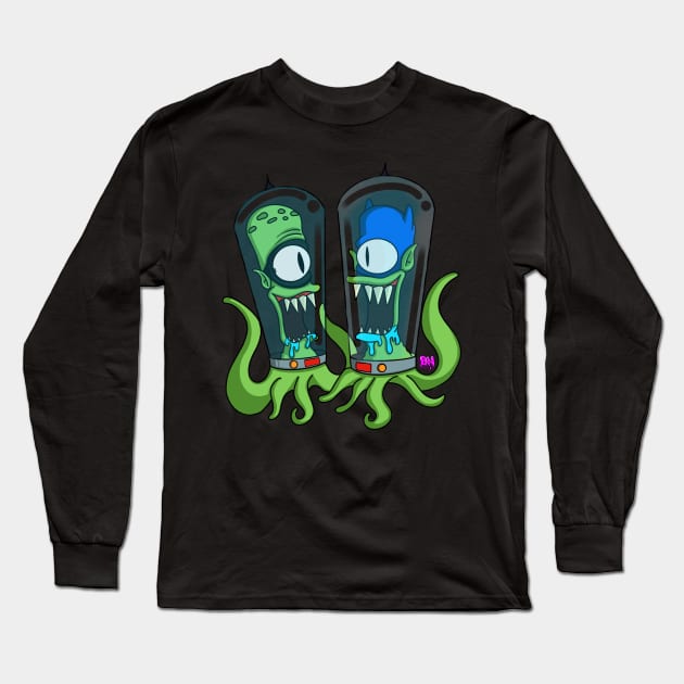 Kang-man and Kodos sidekick Long Sleeve T-Shirt by bren_speed